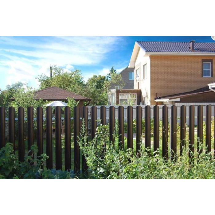 Штакетник П-образный В фигурный Grand Line 0,43 Полиэстер RAL 6005 Зеленый Мох